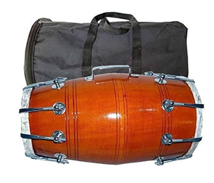 SG Musical HANDMADEmanufacturers Professional Handmade Wooden dholak With BAG dholak music instrument 03