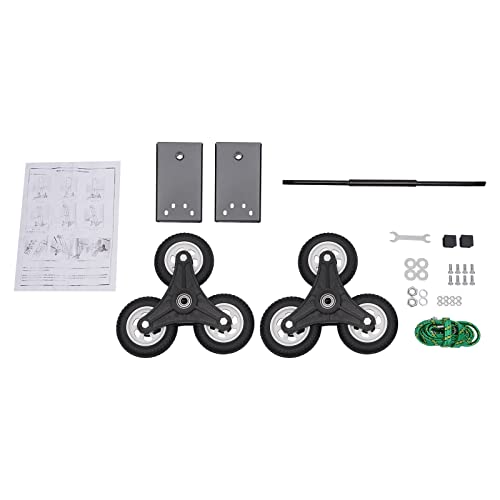Carrito para escaleras con chasis de 6 ruedas, carga 150 kg miniatura 2