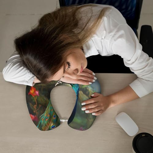 Almohada cervical de espuma viscoelástica portátil miniatura 6