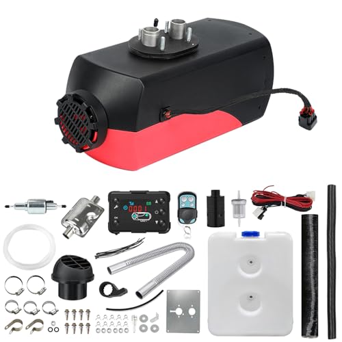 Triclicks 12V 5KW Air Diesel Heater Parking Heater Diesel Night Heater with Silencer LCD Switch...
