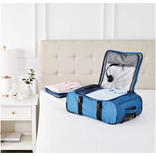Amazon Basics Francis Wheeled Duffel, Blue