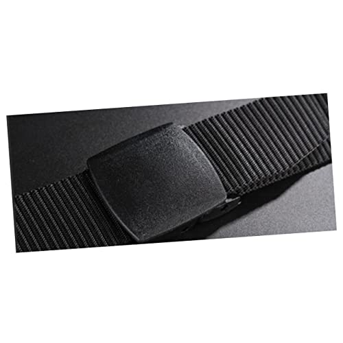 Mens Casual Canvas Web Belt with Airport Friendly Plastic Buckle Lightweight Nylon Woven Belt for Outdoor Work Military Style Moisture Wicking and3