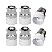 Price comparison product image FINELED B22 to E14 Light Adapter Socket Base Converter,BC Cap B22 to E14 ES Edison Screw Light Bulb Lamp Base Socket Converter Extender Adaptor Holder Fitting (6-Pack)
