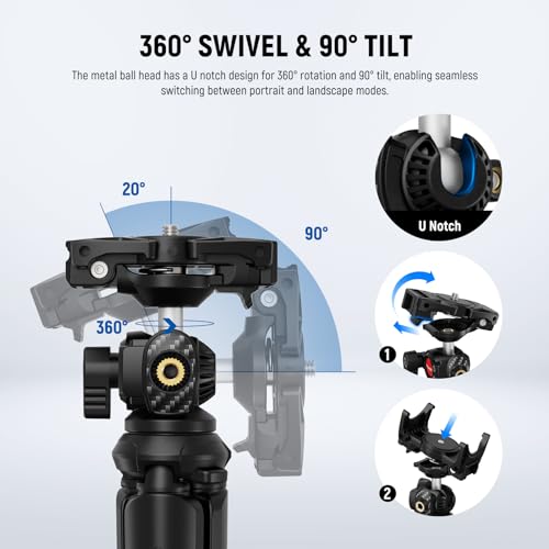 Image of NEEWER Tripod for iPhone with Remote, Mini Flexible Phone Tripod Stand | Vlog Selfie Stick, Phone Holder, Action Camera Adapter, Compatible with iPhone GoPro Insta360 Samsung Digital Camera, TP35