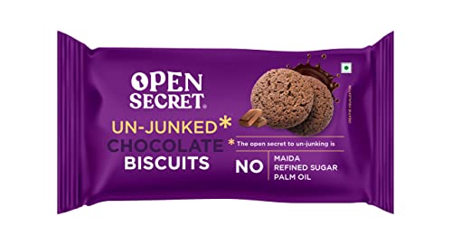 Image of Open Secret Butter and Chocolate Biscuit Cookies | Protein & Fiber Packed | Healthy Snacks | No Added Maida No Refined Sugar No Palm Oil | Unjunked Biscuit | 40G - Pack of 6