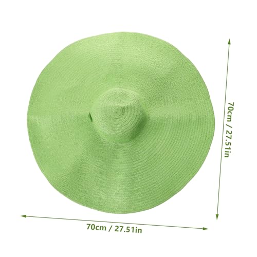 Chapeau de soleil vert pliable pour éviter les coups de soleil - 2