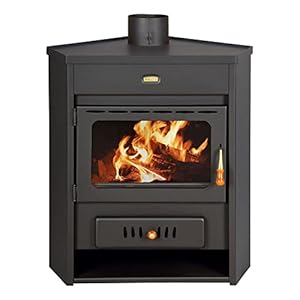 EEK A Prity AM Chimenea de esquina, 12 kW
