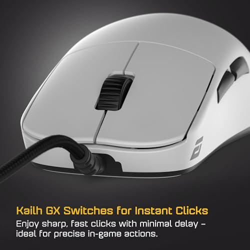Image of ENDGAME GEAR OP1 8k v2 White - Esports Gaming Mouse with Cable, 30K DPI Optical Sensor, 8000Hz Polling, Hot-Swappable Switches & Claw-Grip Design