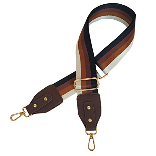 Beacone Wide Purse Strap Replacement Adjustable Crossbody Handbag Strap Belt (Coffee)