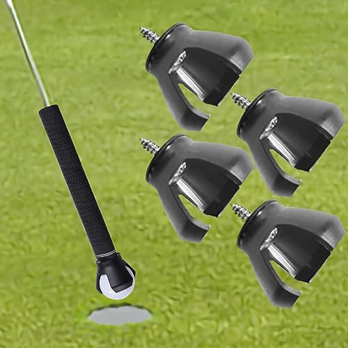 Aginkgo 4 PCS Golf Ball Picker Upper for Putter Golf Manual Ball Retriever Grabber, Driving Range Use 3-Prong Ball Picker, No Bending to Pick Up The Ball, Golf Accessories