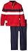 Tommy Hilfiger Little Boys' Toddler Sweater Pants Set-Red, Red, 3T