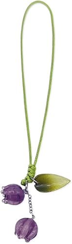 Adorable dije de flor para teléfono celular, lindo llavero de accesorios de cadena de teléfono para mujeres y niñas (morado), Vidrio Resina, No es