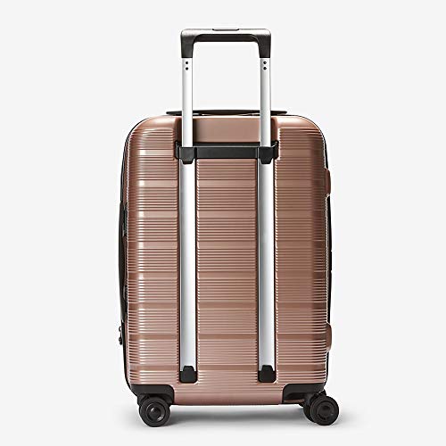eBags Fortis Pro USB CarryOn Spinner 22 Inch (Rose Gold) BagsThatFly