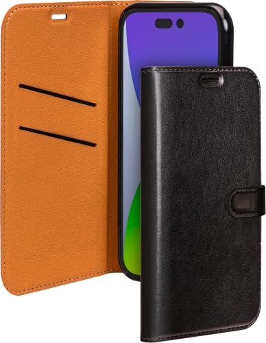 Folio iPhone 14 Pro étui portefeuille noir protection clapet
