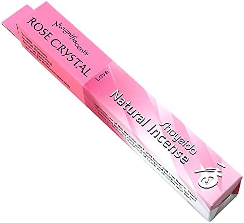 SHOYEIDO Rose Crystal Incense, 30 Sticks