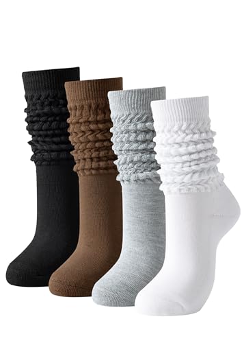 Candsliky Slouch Socks for Women - Thigh High Boot...