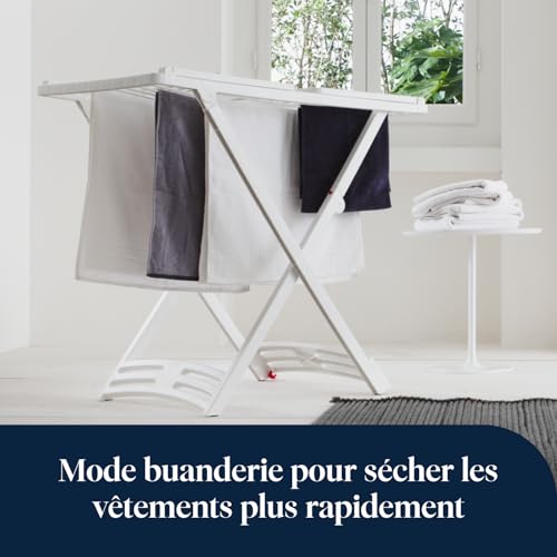De’Longhi Tasciugo AriaDry Multi - Déshumidificateur Portable pour la Maison, Filtration à 3 Actions, Élimination de l'Humidité 14L/24h, Séchage, Anti-Moisissure, Silencieux, Blanc (DEXD214RF)