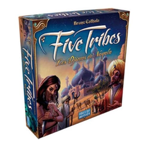 Asmodée | Five Tribes: The Jinn of Naqala | Strategic Board Game For Ages 13 | Ace of Gold 2015 | World of 1001 Nights | 2 to 4 Players | 40-80 Min | Expert Game in English | Days of Wonder
