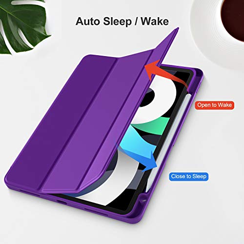 Image of Akkerds for iPad Air 11 Inch Case M4 /M3 /M2, Air 5th /4th Gen 10.9, Purple