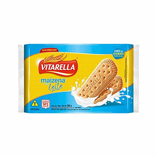 Biscoito Doce Maizena Leite 350g - Vitarella