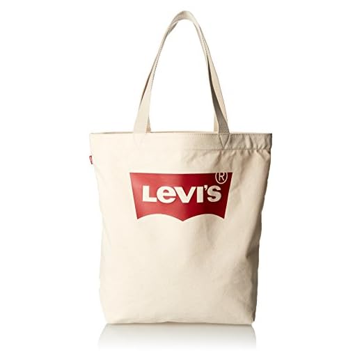 Levi's LEVIS FOOTWEAR AND ACCESSORIESBatwing Tote WMujerBolsos totesBeige (Écru) 39x14x30 centimeters (W x H x L)