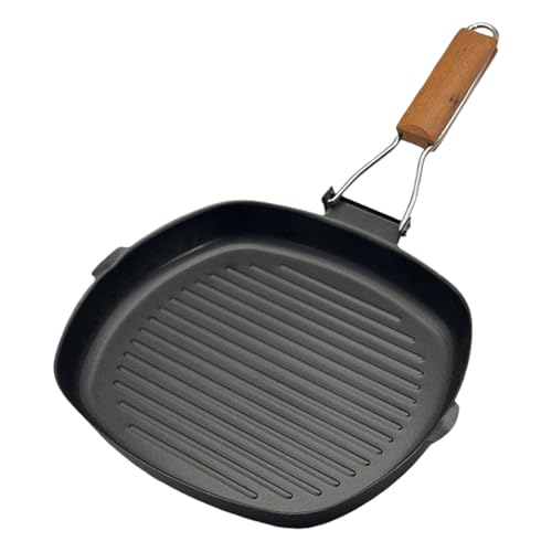 Sartén antiadherente multifuncional para asar utensilios de cocina, sartenes de carne para cocinar eficientemente filetes y tocinos, sartén de fácil limpieza