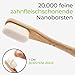 Greenable ® Nano Zahnbürste aus Bambus [4er Set] – 20.000 Extra weiche Borsten – 100% BPA-frei - Bamboo Toothbrush - Vegane & umweltfreundliche Bambus Zahnbürste (Weiß)