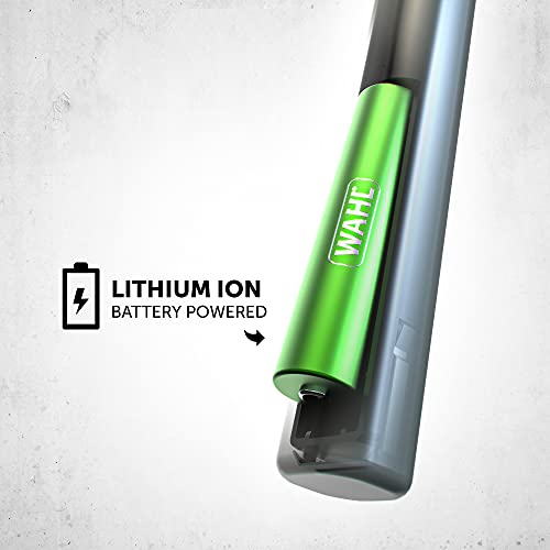 Wahl Micro Finisher Nose Hair Trimmer for Men and Women 3-in-1 Nose Trimmer, Ear and Eyebrow Trimmer, Lithium Battery Powered, Washable Heads, Gifts for Him