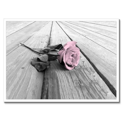 Poster Vieille Rose cadre noir 70x50 pour habiller un mur vide sans effort