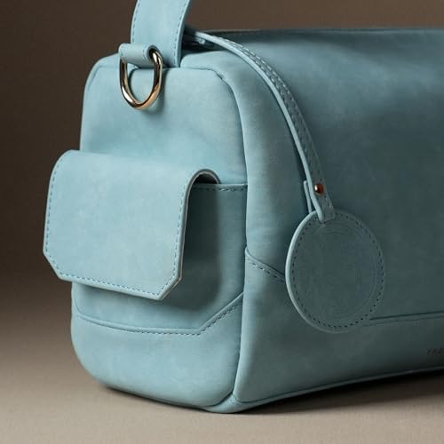 Image of Theater Bonbon Crossbody Duffle Bag for Women Structured Shoulder Handbag with Adjustable and Detachable Strap