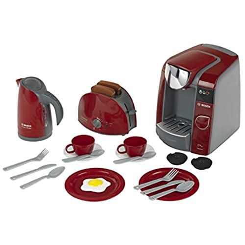 Theo Klein 9541 Set Petit-Déjeuner Bosch Avec Cafetière Tassimo