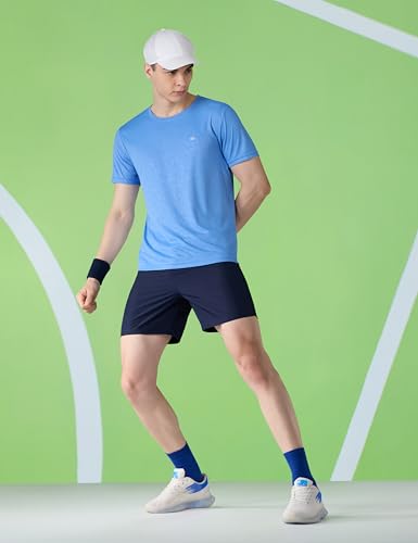 Image of Amazon Brand - Symbol Men's Active /Sports Tonal Printed T-Shirt | Round Neck | Regular Fit (Available in Plus Sizes)