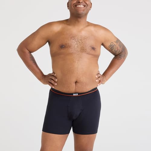 SAXX Underwear Co. Men's Underwear With Pouch Non-Stop Stretch Cotton Boxer Brief Fly 7Pack4