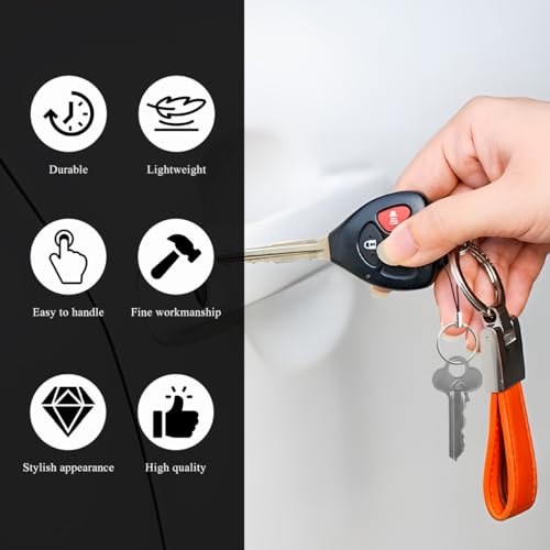 Image of 2 PCS Car Key Chain, Model S 3 X Y String Keychain Rope Lanyard, Lightweight Strap String for Key Fob USB Flash Drive