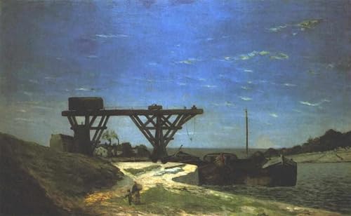 Affiche Toile Paul Gauguin de Haute Qualité Reproduction d'Art la seine à paris 60x90