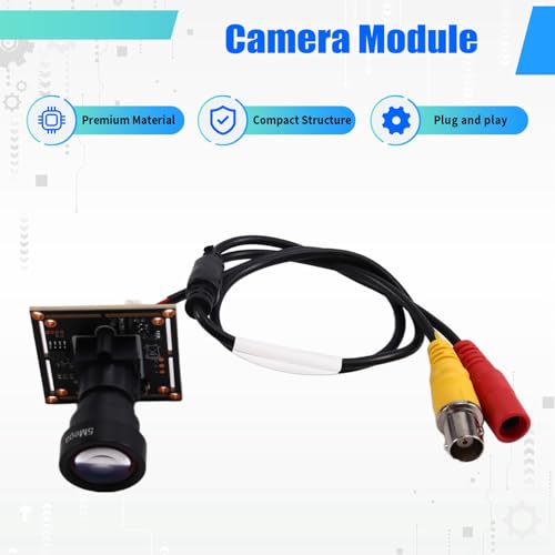 Module caméra CCTV 5MP 1200TVL haute résolution avec objectif fixe de 50 mm - 6