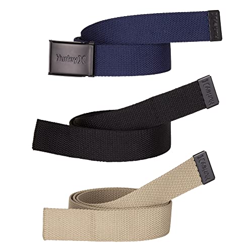 Hurley Men's Belts (3-Pack)