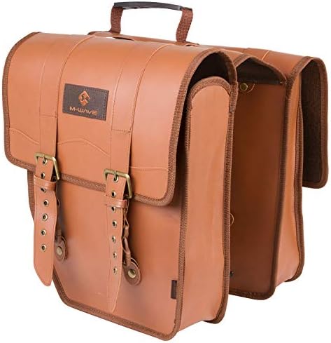 M-Wave Amsterdam Double L bicycle bag, approx. 15 liters - imitat...