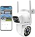 WiFi/WLAN günstig Kaufen-GENBOLT WLAN Überwachungskamera Aussen, 2.4/5GHz WiFi Überwachungskamera Außen Mit Dual Lens, CCTV IP Security Kamera Überwachung Aussen Outdoor Sicherheitskamera Mit Farbnacht, Humanoide Erkennung