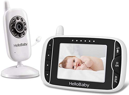 Hello Baby Hellobaby Hb32 Digital Wireless Video Baby Monitor With Night Vision & Temperature Sensor, 2 Way Talk