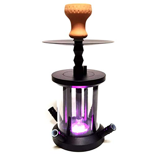 Angelay-Tian Shisha Set LED Shisha Micro Moderne Acrylblase Shisha 4 Schlauch für Zuhause, Bar, Club, KTV (Color : A) – Bild 6