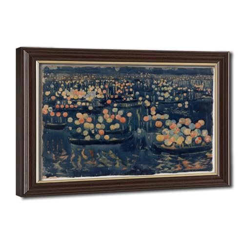 Impression sur toile Maurice Prendergast Festa Del Redentore tableau déco bureau