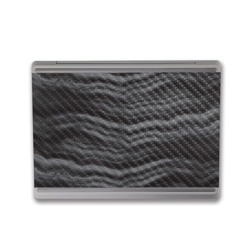 Image of MightySkins Carbon Fiber Skin Compatible with Microsoft Surface Laptop Go 3 (2023) Full Wrap Kit - Smoky Quartz | Protective, Durable Textured Carbon Fiber Finish | Made in The USA