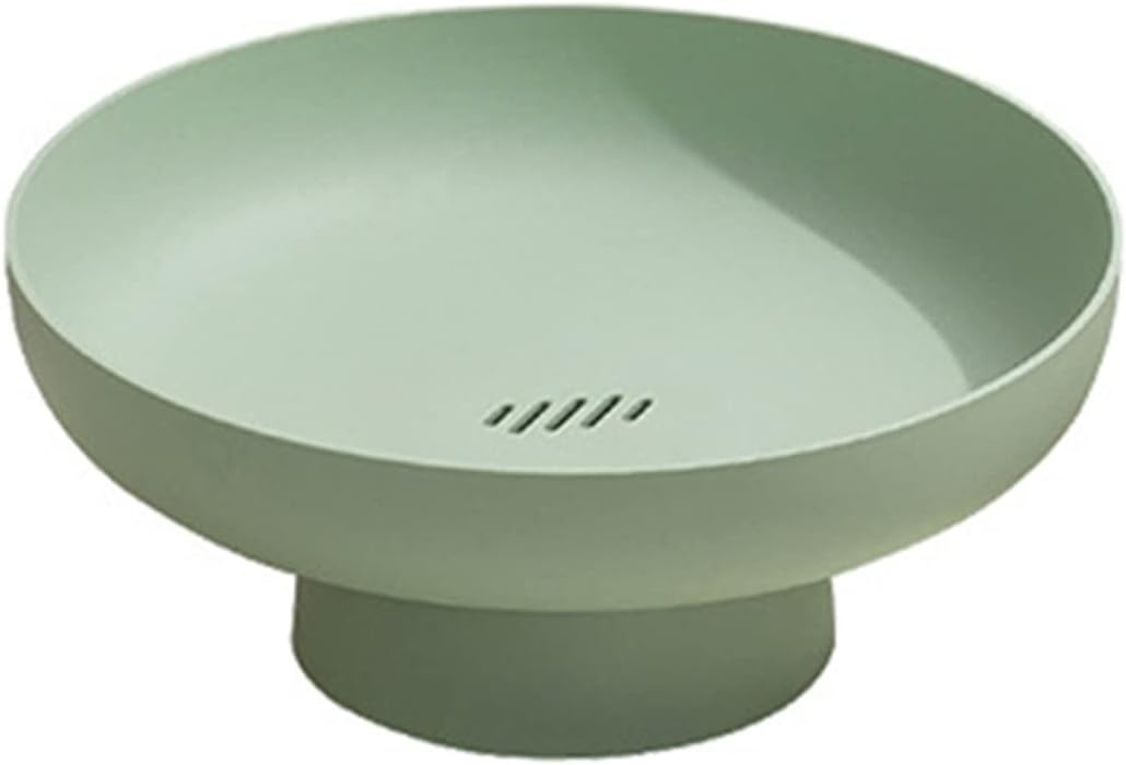 RAZZUM Breakfast Tray， PP Fruit Storage Rack Fruit Basket Candy Tray Kitchenware ( Color : Green , Size : 26.5*11.5cm )