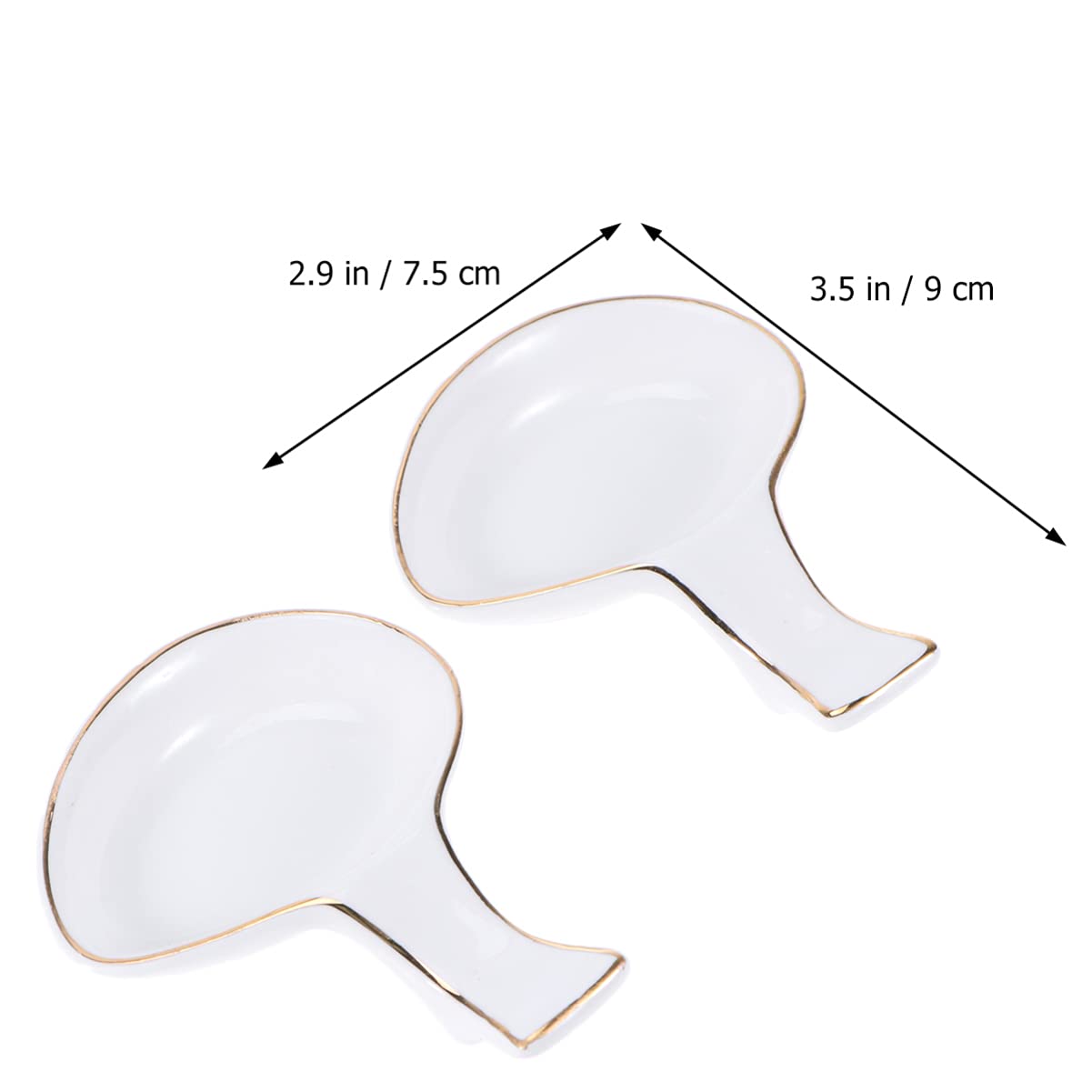 Lot de 2 supports de baguettes en céramique pour bols à tremper japonais, décoration élégante de restaurant, parfait pour les mariages et les occasions spéciales