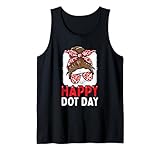 Photo Gallery happy international dot day donna messy bun polka dot retro canotta Photo Gallery happy international dot day donna messy bun polka dot retro canotta