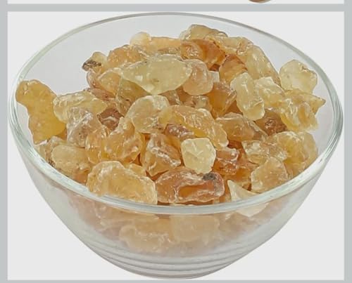 Image of RJ 7773 Organic Gond Katira Tragacanth Gum - Ayurvedic Heat Relief & Hydration Ingredient, Digestive Support, Fiber Rich Superfood for Drinks, Desserts (Gond Katira-500g)