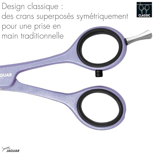 Ciseaux de modelage JAGUAR PASTELL PLUS 40 dents effilées 5.5 pouces Lavande