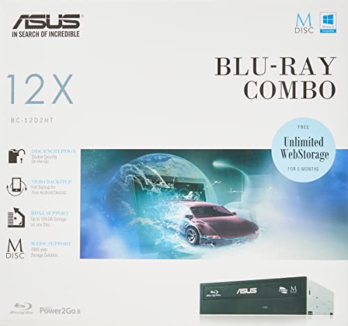 Asus Internal Blu-Ray Combo (12X Bd-R (Dl), 16X Dvd+/-R, Bdxl - 90Dd0230-B20010 - Black #TOP1