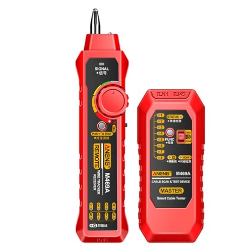 Wire Tracker RJ11 Cable Toner Line Finder Multifunction Wire Tracer Ethernet Network Cable Collation Telephone Line Tester Continuity Checking